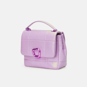 Songmont Medium Chocolate Shoulder Bag Lavender | IRELAND EWAYV