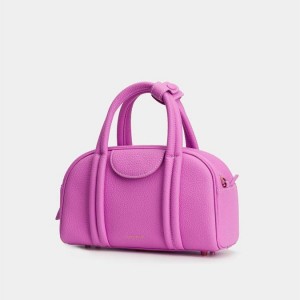 Songmont Small Bowling Crossbody Bag Pink | IRELAND XJWIP