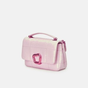 Songmont Small Chocolate Shoulder Bag Pink | IRELAND VDGXJ