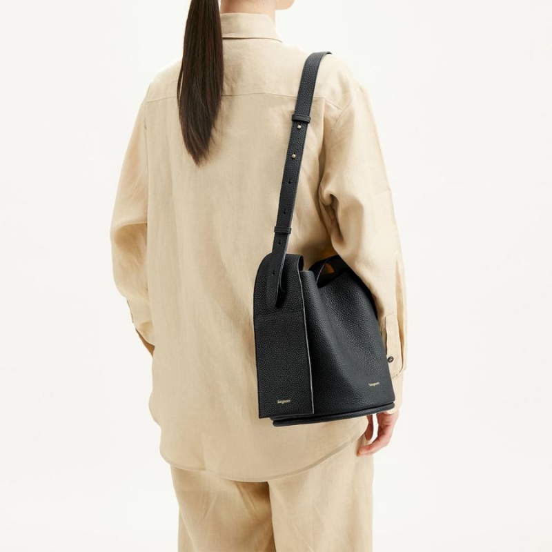 Songmont Drippy Bucket Bag Black | IRELAND KRYQL