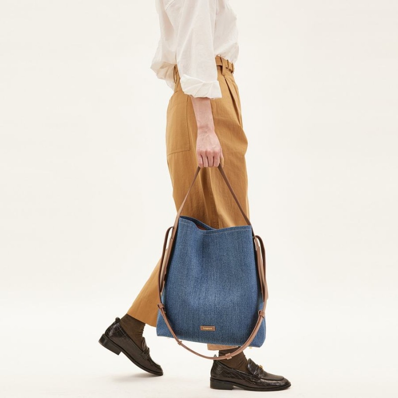 Songmont Large Drippy Tote Bag Blue | IRELAND RPOAT