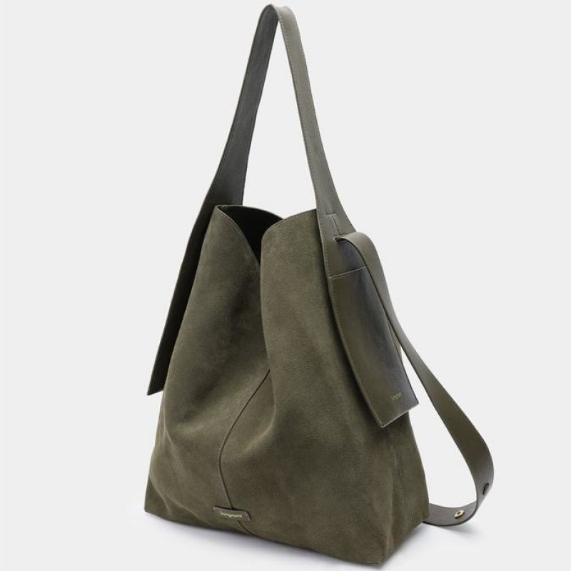 Songmont Large Drippy Tote Bag Dark Green | IRELAND FHLCQ