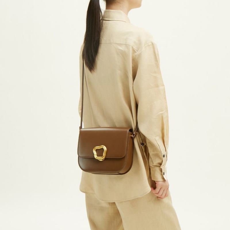 Songmont Large Reset Tofu Crossbody Bag Brown | IRELAND NQIYV