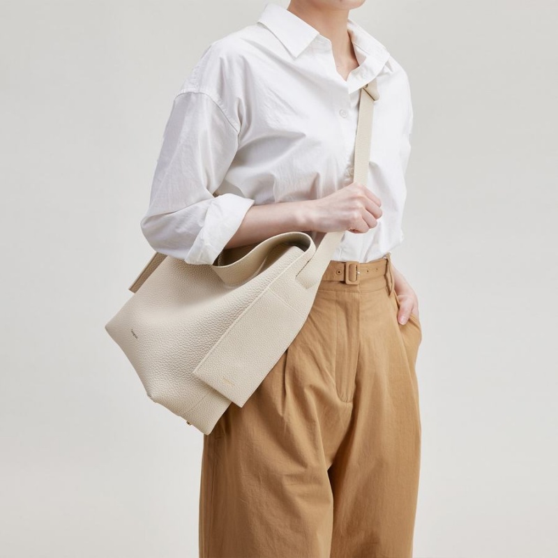 Songmont Medium Drippy Tote Bag White | IRELAND NYZIK