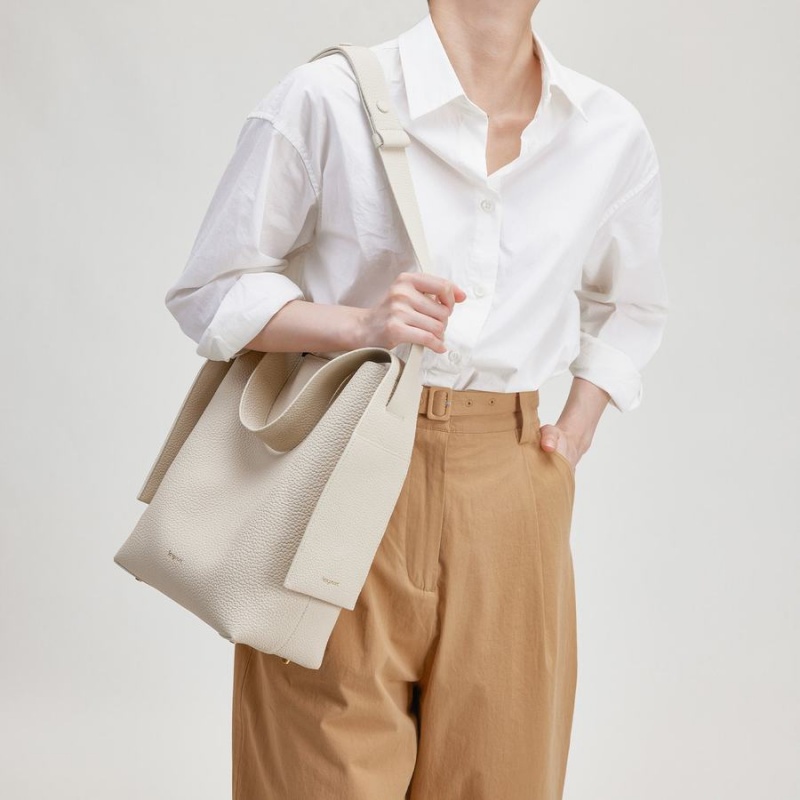 Songmont Medium Drippy Tote Bag White | IRELAND NYZIK