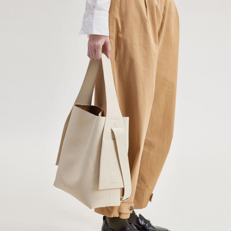 Songmont Medium Drippy Tote Bag White | IRELAND NYZIK