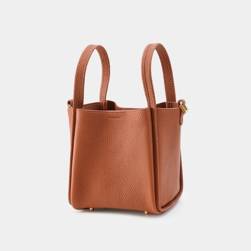 Songmont Medium Song Bucket Bag Brown | IRELAND QBYXK