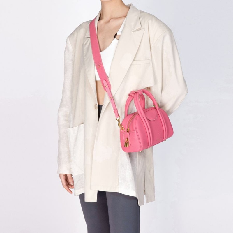 Songmont Small Bowling Crossbody Bag Pink | IRELAND HELSD