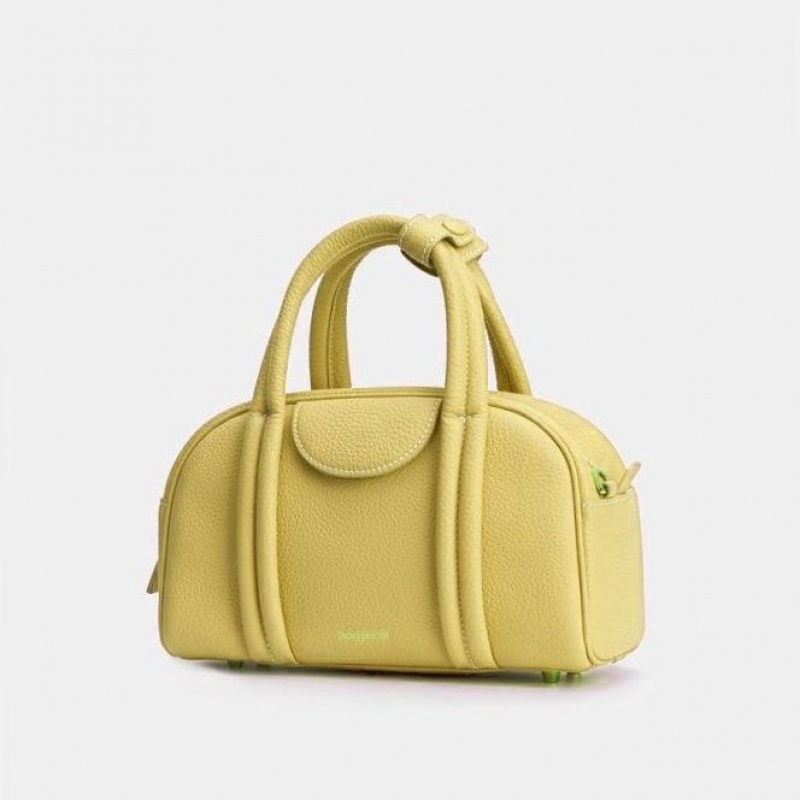 Songmont Small Bowling Crossbody Bag Yellow | IRELAND EDMYT