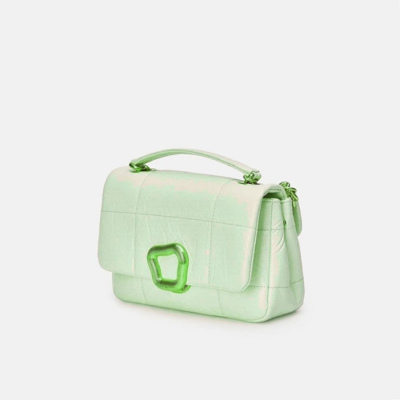 Songmont Small Chocolate Shoulder Bag Mint | IRELAND EHNRL