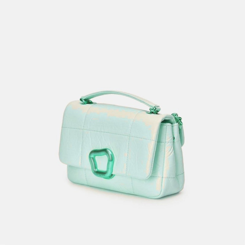 Songmont Small Chocolate Shoulder Bag Mint | IRELAND ZIELV